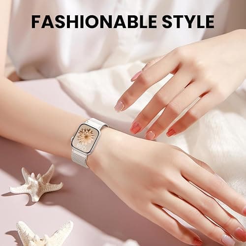 WANLISS Original Metal Milanese Loop Compatible with Apple Watch Band 38mm 40mm 41mm 42mm 44mm 45mm 49mm for Women Men, Magnetic Stainless Steel for iWatch Se Ultra Series 11 10 9 8 7 6 5 4 3 2 1 thumbnail 7