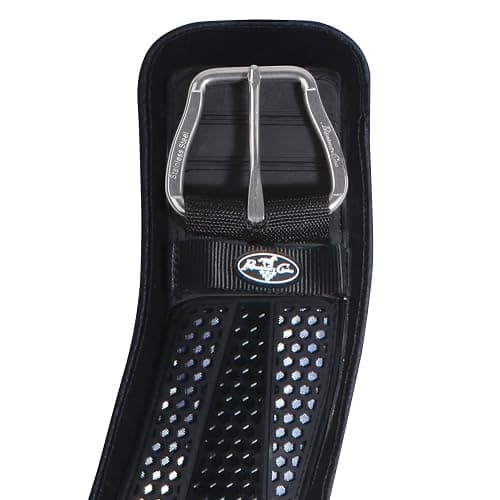 Professional's Choice Contoured VenTECH Cinch for Horses - Durable Ventilated TPU Outer Shell Breathable Saddle Fixation with Stainless Steel Buckles - Lining Options thumbnail 2