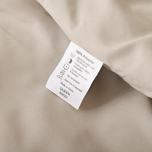 ROSGONIA Twin/Twin XL Comforter for College Girls Boys Light Khaki, 1 Comforter & 1 Pillowcase, Lightweight Twin Bedding Sets Soft Kids Dorm thumbnail 9