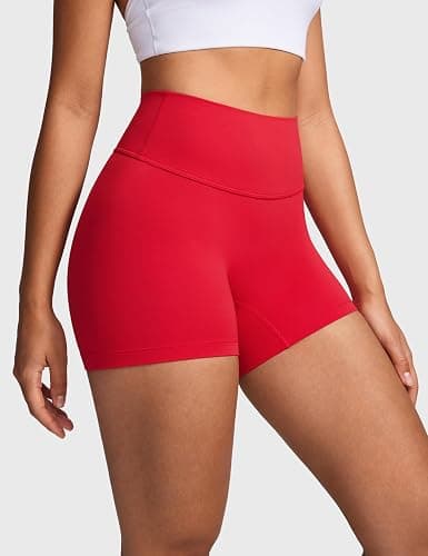 INGIA No Front Seam Biker Shorts 4''/ 6'' | High Waist, Running, Spandex, Yoga, Gym, Workouts Shorts, for Women thumbnail 3