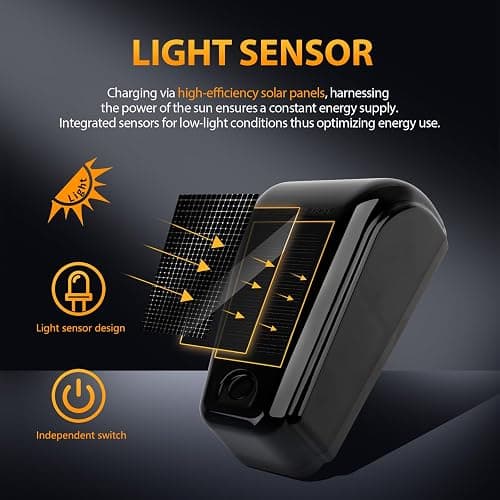 DEERMOTO 5PCS Solar Cab Lights White Wireless No Drill Car Roof Top Marker LED Warning Light Smoke Lens IP67 Waterproof Truck Roof Light Compatible with Pickups Trucks Ford Dodge Ram GMC SUV Toyota thumbnail 3