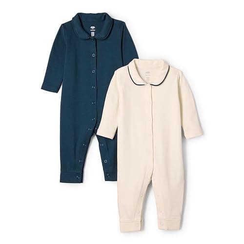 Amazon Essentials x Sofia Grainge Unisex Babies' Footless Sleepsuit, Pack of 2 - Image 1