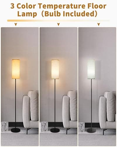 LEAZZLE Lampadaire sur Pied Salon,2700K-5500K Température de Couleur&Gradation Continue,Lampe pied LED moderne,Lampadaire Salon Dimmable avec Synchronisation Musicale pour Chambre,Étudier,Bureau thumbnail 2