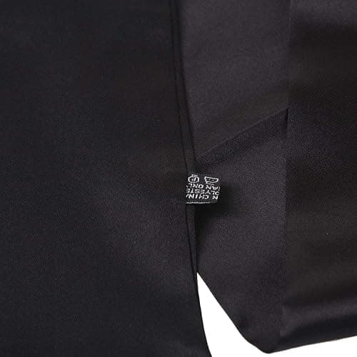 Leeven 2 Pcs Silky Satin Edge Scarves Black 4.5"x56" Wig Grip Band | Satin Headband For Lace Front Wigs,Non Slip Hair Wrap,Satin Edge Laying Scarf,For Makeup,Facial,Sport,Yoga,Bag Hat Decoration thumbnail 9