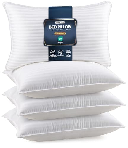 Utopia Bedding Bed Pillows for Sleeping Queen Size (White), Set of 4, Down Alternative Pillow for Sleeping, Cooling Hotel Quality Pillow Set for Back, Stomach or Side Sleepers - Image 1