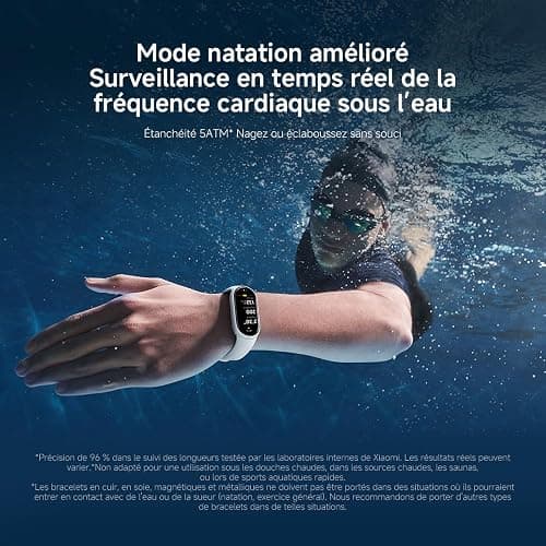 Xiaomi Smart Band 10, Montre Connectée, Boîtier alu, Suivi d'Activité, Écran AMOLED 1.72'', Autonomie 21 Jours, Charge Rapide, Suivi santé & Sommeil,150+ Sports, iOS & Android, 5 ATM, Boussole thumbnail 19