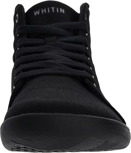 WHITIN Women's Wide High-Top Canvas Barefoot Sneakers | Minimalist Street-Ready Fit | Comfort-Forward Ankle Support thumbnail 2