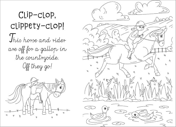 Manes and Tails - Horses and Unicorns (Paint with Water) thumbnail 2