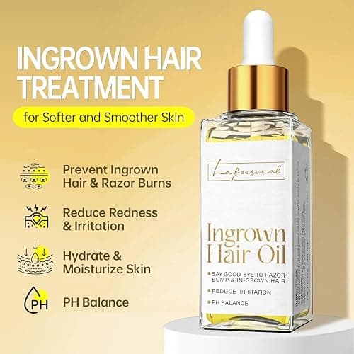 Olio Trattamento Peli Incarniti 40ml, LA.PERSONAL Siero Post Depilazione, Idratante & levigante, Olio Dopobarba per gambe, zona bikini, ascelle, Oil Corpo ridurre protuberanze rasatura e irritante thumbnail 6