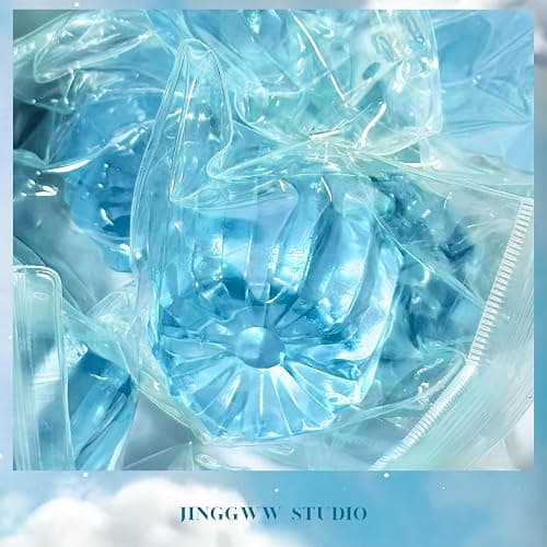 JINGGWW Ice Blue Canelé Squishy, Kawaii Stress Relief Toy, Soft Jelly Dessert Fidget for Office, Bedroom Decor & Gift Collection thumbnail 6