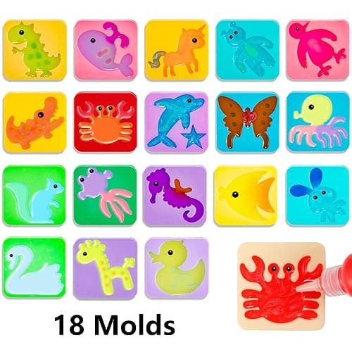 Kidisego Aqua Fairy Water Gel Kit for Kids, Magic Water Elf Toy Kit with 12 Colors Magic Gel, Aqua Fairy kit with 18 Shape Molds, Crate Your Own Magic Elf Kit Water Pets Craft Kits for Kids thumbnail 6