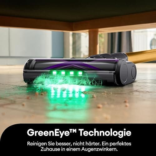 Ultenic U20 Akku Staubsauger, 55000Pa/ 600W/60Min Staubsauger Kabellos Mit Selbststehendes Design, Flexibles Biegegelenk, GreenEye-Technologie, Anti-Tangle Bodenbürste für Hartböden Teppiche Tierhaare thumbnail 5