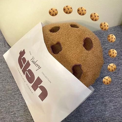 3D Simulation Cookie Pillow, Fun Round Throw Cookie Food Pillows,Suitable for Home Use, Bedroom Sofas, Chairsdecorative Gifts (a4in) thumbnail 6