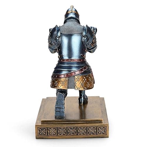 HDMbigmi King's Guard Knight Pen Holder Pen Stand Desk Organizers and Accessories Resin Pencil Holder as Gift for Office and Home (Blue) thumbnail 6