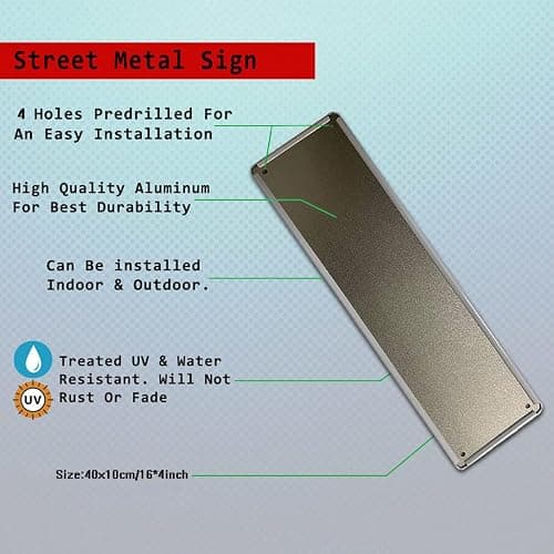 Adhd Ave Metal Tin Sign Funny 4x16 Inch Wall Art Home Decor Room Door Patio Garage Accessories Poster Gifts for Cafes Store Man Cave Bar Club thumbnail 4