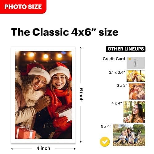 KODAK Dock Plus 4PASS Instant Photo Printer, 4x6” Portable Picture Printer, Bluetooth & Dock 2-in-1 Home and Gift Printer for iPhone & Android, 50 Sheets Bundle thumbnail 5