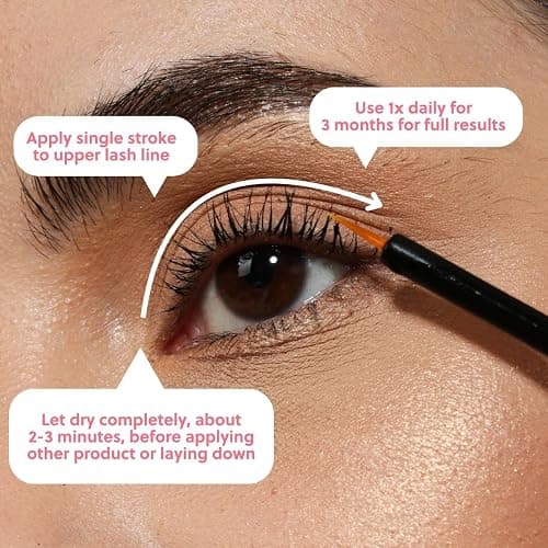ForChics 2 in 1 Lash and Brow Growth Serum - Hormone-Free Enhancer for Thicker, Longer Lashes and Brows in 2 Weeks - Organic, Vegan and Gentle thumbnail 5