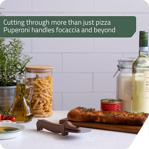 Peleg Design Puperoni Cute Pizza Cutter Wheel – Dog-Shaped Plastic Pizza Cutter Wheel with Stainless Steel Blade & Durable Plastic Handle, Funny Pizza Gifts thumbnail 2