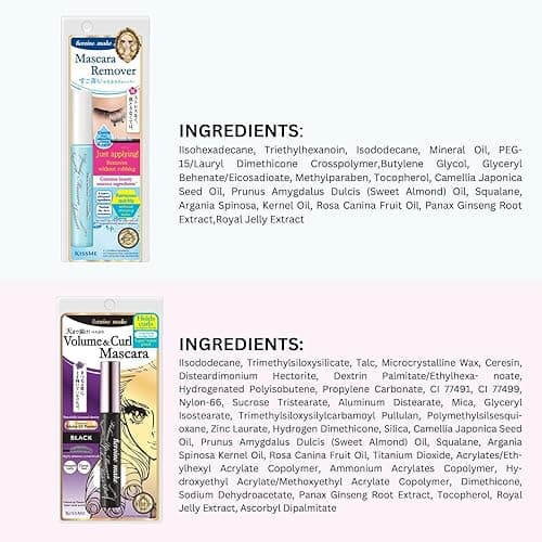 HEROINE MAKE by KISSME Volumizing Waterproof Mascara Volume & Length with Curvy Brush by Defining Fiber for Long-lasting Natural Eyelash Look + Gentle Mascara Remover Oil Free, 2 Set - 2Set-Volume Mascara+Mascara Remover thumbnail 8
