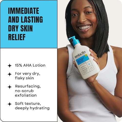 AmLactin Intensive Healing Body Lotion - Therapeutic Lotion for Extremely Dry Skin - No-Scrub Exfoliator and Moisturizer with 15% Lactic Acid AHA and Ceramides, 7.9 oz (Packaging May Vary) thumbnail 3