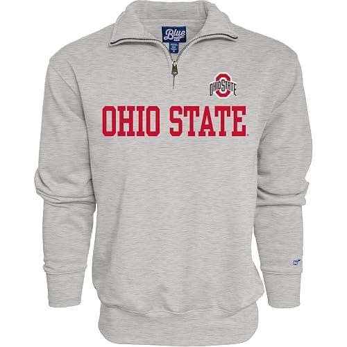 Blue 84 Men's Quarter Zip Sweatshirt Grey - Image 1