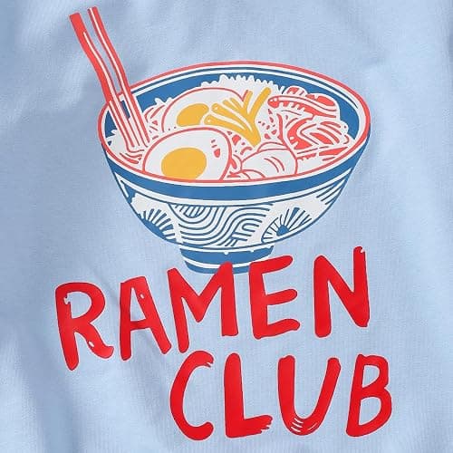 Teen Girls Outfits Ramen Club Hoodie Wide Leg Sweatpants Tracksuit 7-14Y thumbnail 5