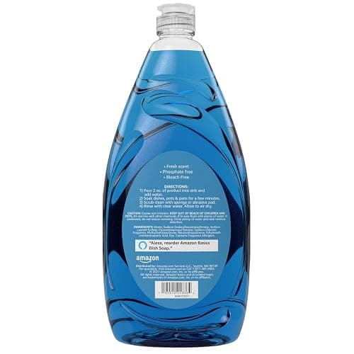 Amazon Basics Dish Soap, Fresh Scent, 30 fl oz, Pack of 4 - 30 Fl Oz (Pack of 4) thumbnail 3