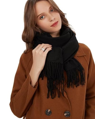 Turnshine Pashmina Shawl Wrap Soft Cashmere Feel Blanket Scarf for Women, Wedding & Evening Wrap, Winter Warm Fashion Scarves thumbnail 3