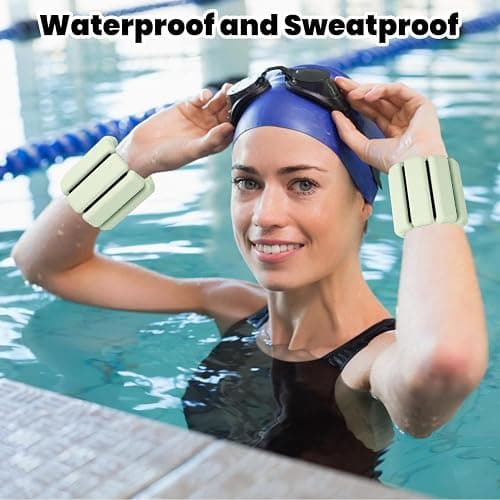 Adjustable Wrist & Ankle Weights - Set of 2, Wearable Wrist & Ankle Weights Bracelet for Yoga, Dance, Barre, Pilates, Cardio, Aerobics, Walking thumbnail 5