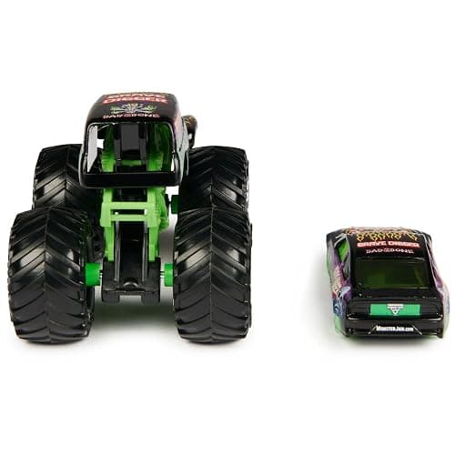 Monster Jam Official 1:64 Scale Diecast 2-Pack Series 5 Monster Truck and Race Car: Grave Digger thumbnail 8
