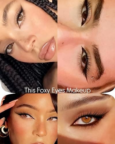 Fox Eye Lash Clusters Natural Wispy Lash Extensions 8–14mm Cluster Lashes Cat Eyelash Clusters LC Curl Individual Lashes for Lifted & Snatched Eyes by Yawamica thumbnail 5
