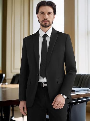 MAGE MALE Men's One Button Suit Jacket Elegant Solid Color Blazers Slim Fit Lightweight Sport Coats Blazer thumbnail 9