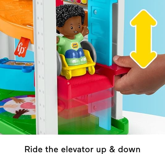 Fisher-Price Little People Toddler Playset Play for All School with 2 Figures & 2 Accessories for Preschool Pretend Play Ages 1+ Years thumbnail 3