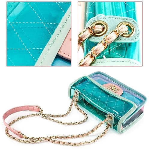 OCT17 Women Mini Transparent Plastic Crossbody Durable Summer Shoulder Bag Purse thumbnail 4