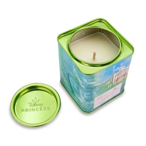 Disney Princess Home Collection Tiana 11-Ounce Scented Tea Tin Candle with Water Lily Aromatic Fragrance | 28-Hour Burn Time | Home Decor Housewarming Essentials, Cute Gifts and Collectibles thumbnail 2