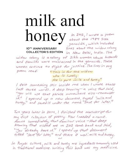 Milk and Honey: 10th Anniversary Collector's Edition thumbnail 2