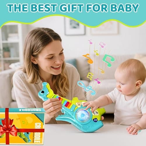 Marstone Toddler Toys for 1 2 Year Old Boy Gift: Baby Musical Toys 12-18 Months, Educational Learning Piano Guitar for Baby 1-3 with Animals and Sounds, 1st First Birthday Gifts for Kids, Girls thumbnail 6
