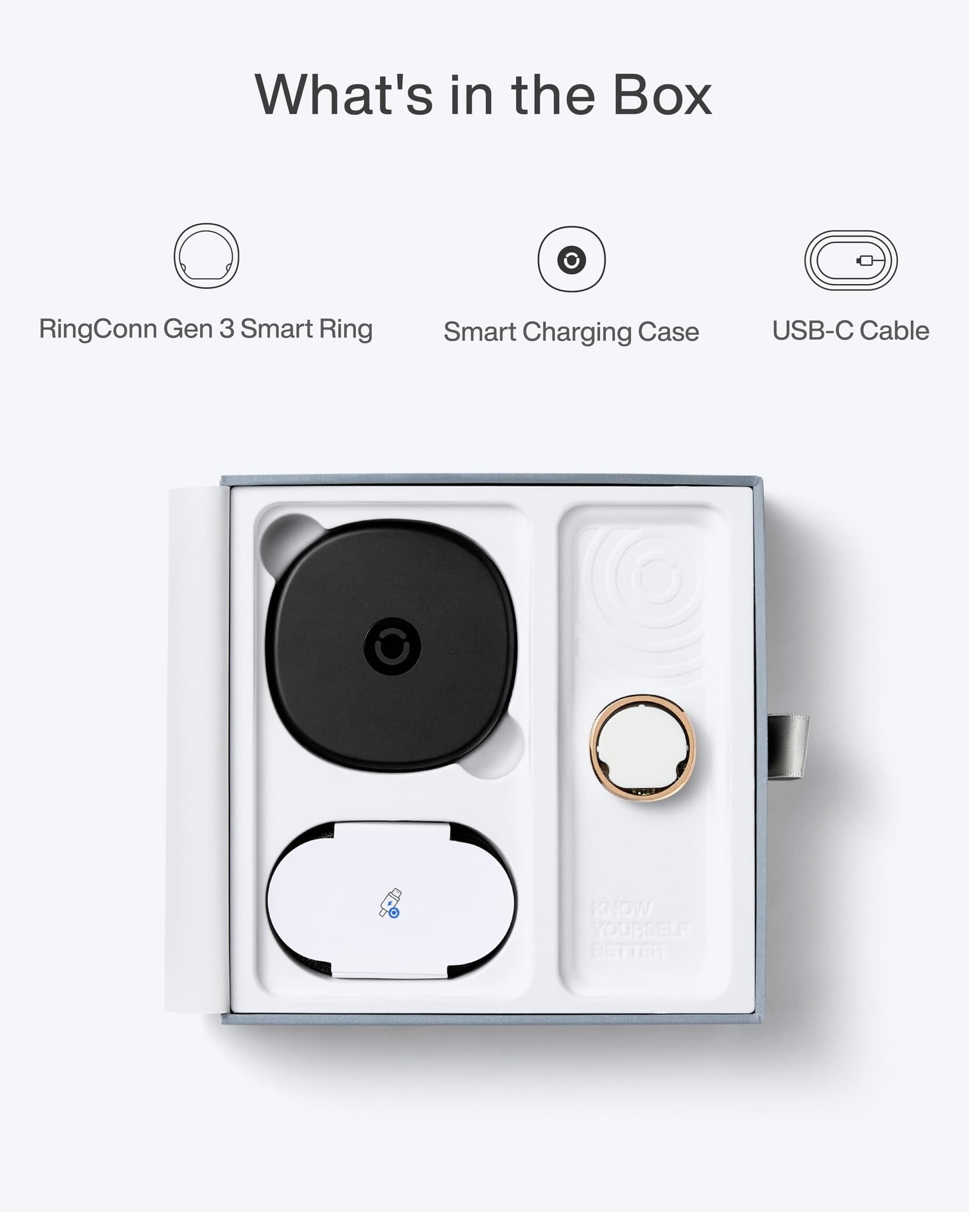 RingConn Gen 3 Smart Ring with Vibration Alerts, Size First with Sizing Kit, No App Subscription, Sleep, Fitness, Heart Rate & Blood Pressure, Up to 14-Day Battery (Size 8, Brushed Rose Gold thumbnail 8