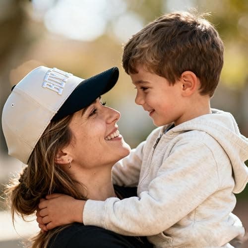 Boy Mama Hat- 3D Embroidered Mom Hat Adjustable Cotton Baseball Caps for Women thumbnail 3