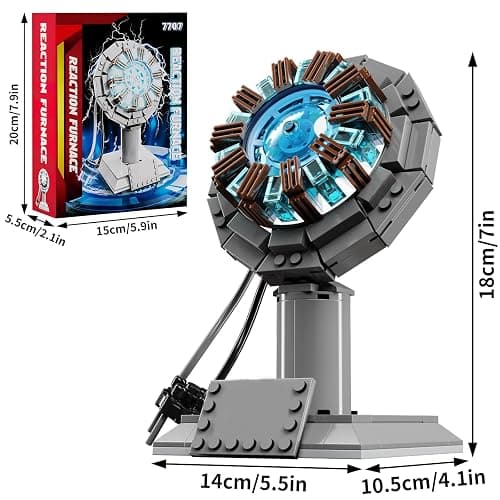 APENGBAOL Arc Reactor Building Block Set, A Model Toy Proof That Tony Has A Heart,A Gift for Adults and Children thumbnail 3