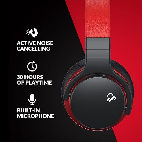 Million Sold Classic E7 Active Noise Cancelling Headphones with Upgraded HD Sound, Wireless Bluetooth Headphones Over The Ear Unequaled Comfort, Vivid Deep Bass, for Home Office Travel Birthday Gift thumbnail 2