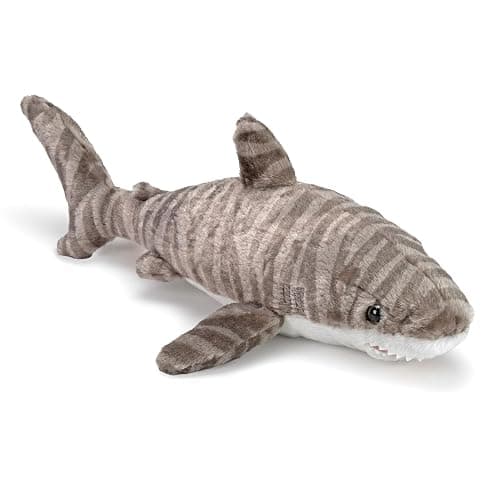 Wild Republic Tiger Shark Plush Soft Toy, Cuddlekins Cuddly Toys, Gifts for Kids 40 cm - Image 1