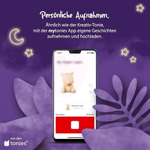 tonies Hörfiguren für Toniebox – Nachtlicht Schlummerbär – Musik beruhigenden Klängen + Kreativ eigene Aufnahmen, für Kinder ab 3 Jahren, Laufzeit 90 Min. thumbnail 5