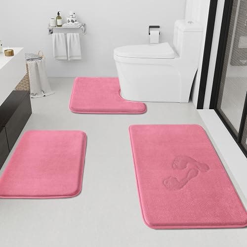 Bathroom Rugs Sets 3 Piece - Image 1