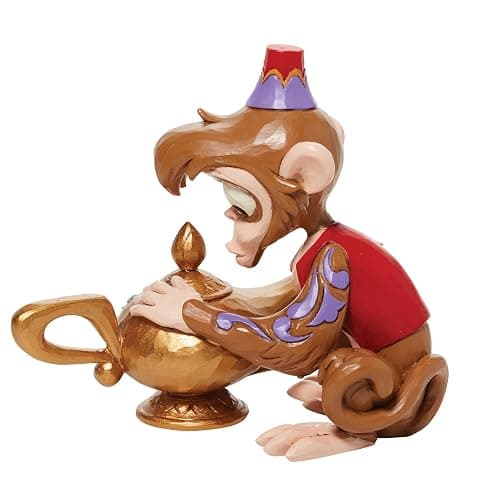 Enesco Disney Traditions by Jim Shore Aladdin Abu Holding The Genie Lamp Figurine, 4.5 Inch, Multicolor thumbnail 3