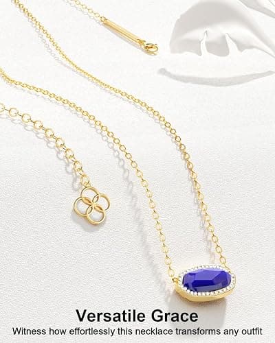 AICase 18K Gold Plated Pendant Necklace for Women,Fashion Jewelry,Anniversary Birthday Gifts for Women/MoM/Sister/Friends/Her/Wife/Grandma/Coworker Mother's Day gifts for MoM thumbnail 2