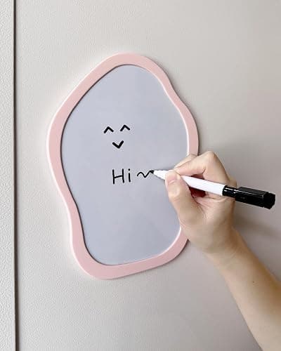 KEYDUACU 12 pcs Girls Pink Locker Accessories, Locker Decorations Including Mirrors, whiteboards, Magnets and organizing Supplies. Ideal for Back-to-School Essentials and The Office (12 pcs-Pink) thumbnail 7