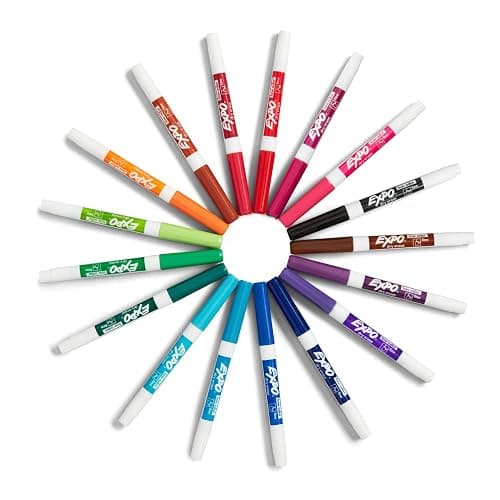 Expo Dry Erase Markers, Whiteboard Markers with Low Odour Ink, Fine Tip, Assorted Vibrant Colours, 16 Count thumbnail 9