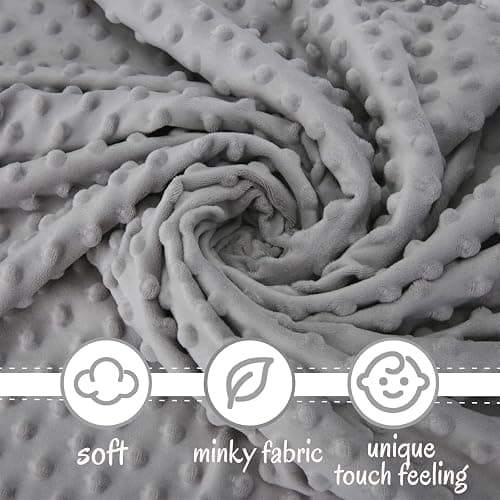 Pro Goleem Elephant Security Blanket, Soft Lovey Unisex Lovie Baby Gifts for Boys and Girls Snuggle Toy Stuffed Animal Newborn Essentials and Items Grey 16 Inch thumbnail 6
