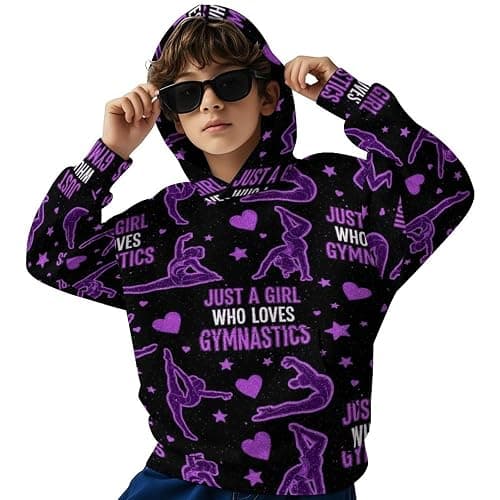 Casual Hooded Sweatshirt for Teens Girls Boys Long Sleeve Pullover with Pocket thumbnail 4